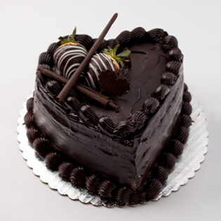 Heart Shaped Cake Chocolate or Vanilla